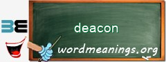 WordMeaning blackboard for deacon